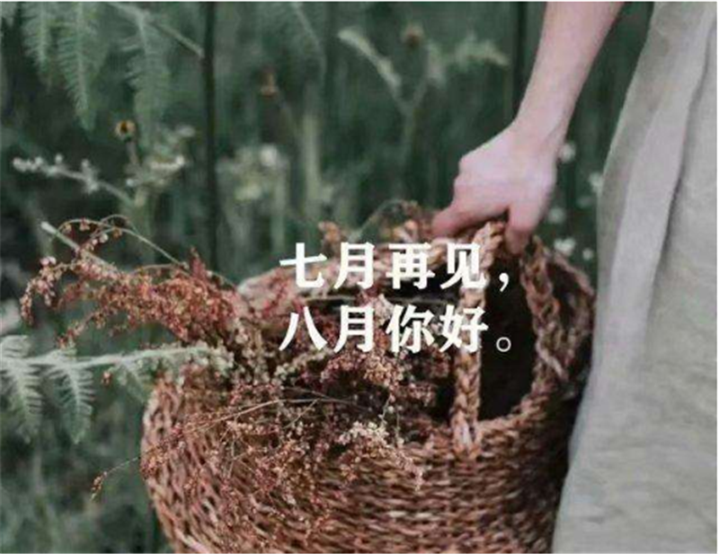 7月再見，8月你好